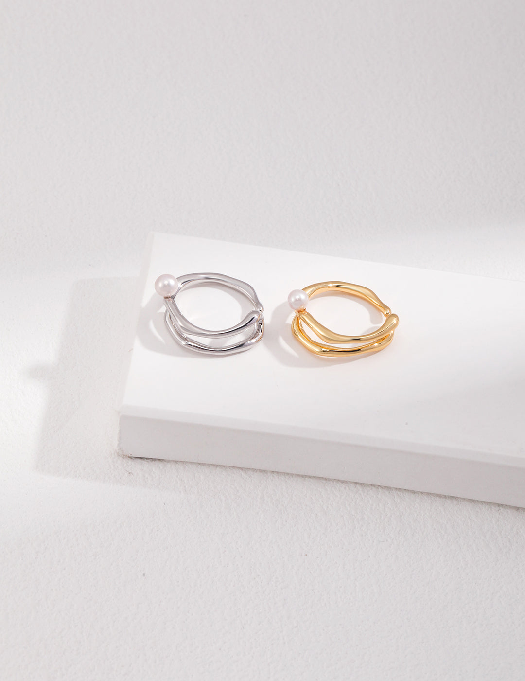 Exquisite Pearl Ring in Sterling Silver