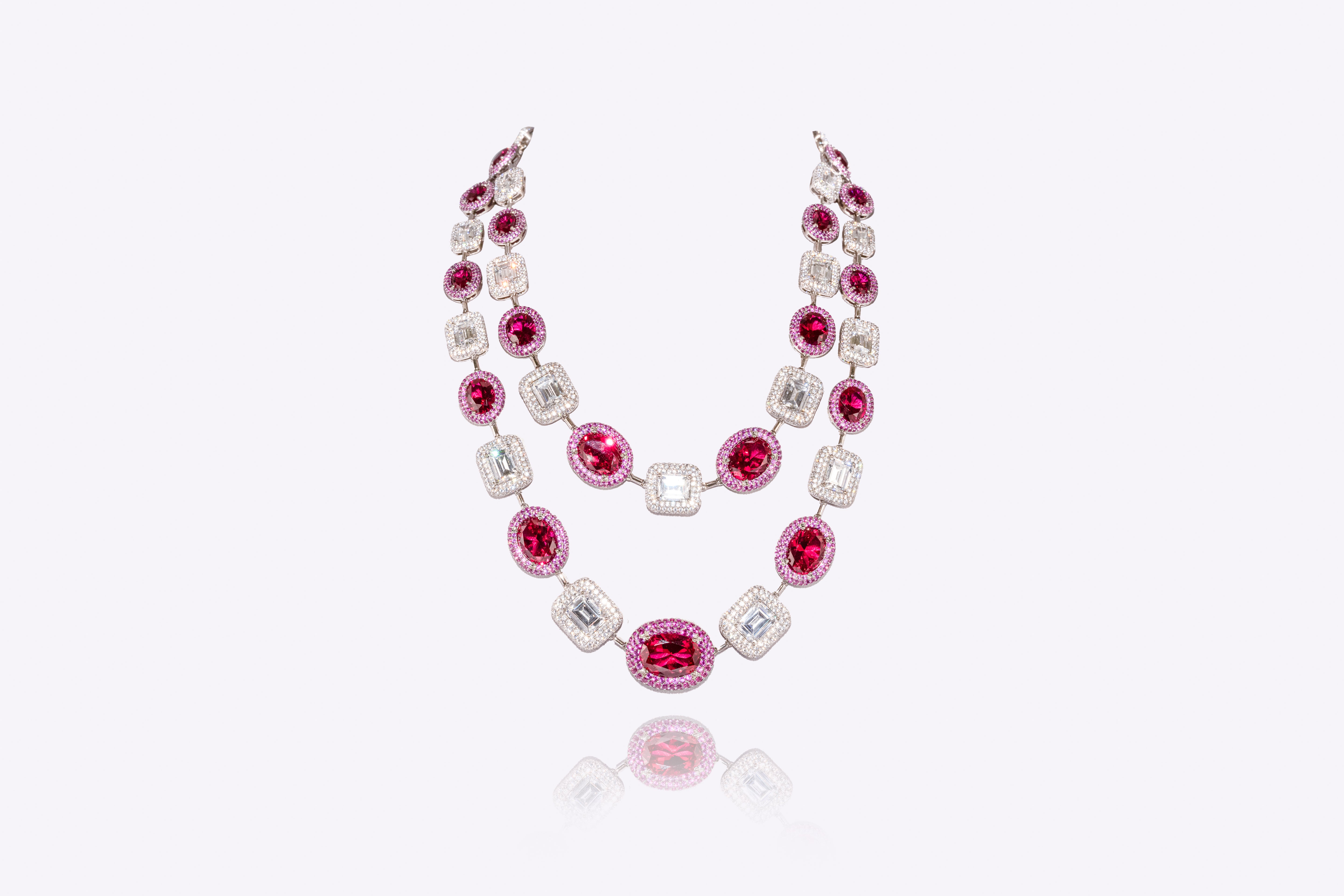 Radiant Rose: Ruby Necklace
