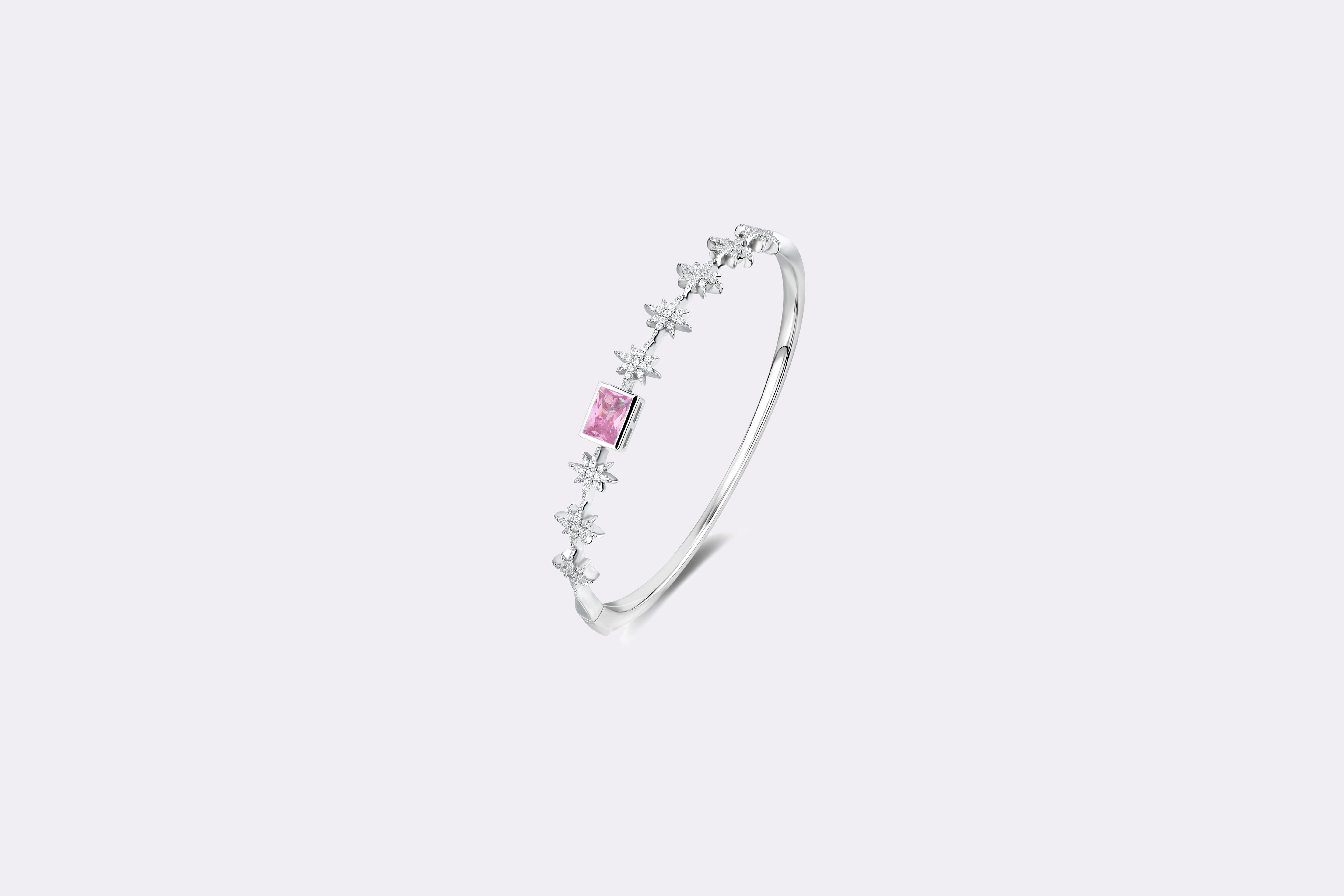 Charm: Pink Diamond Bracelet