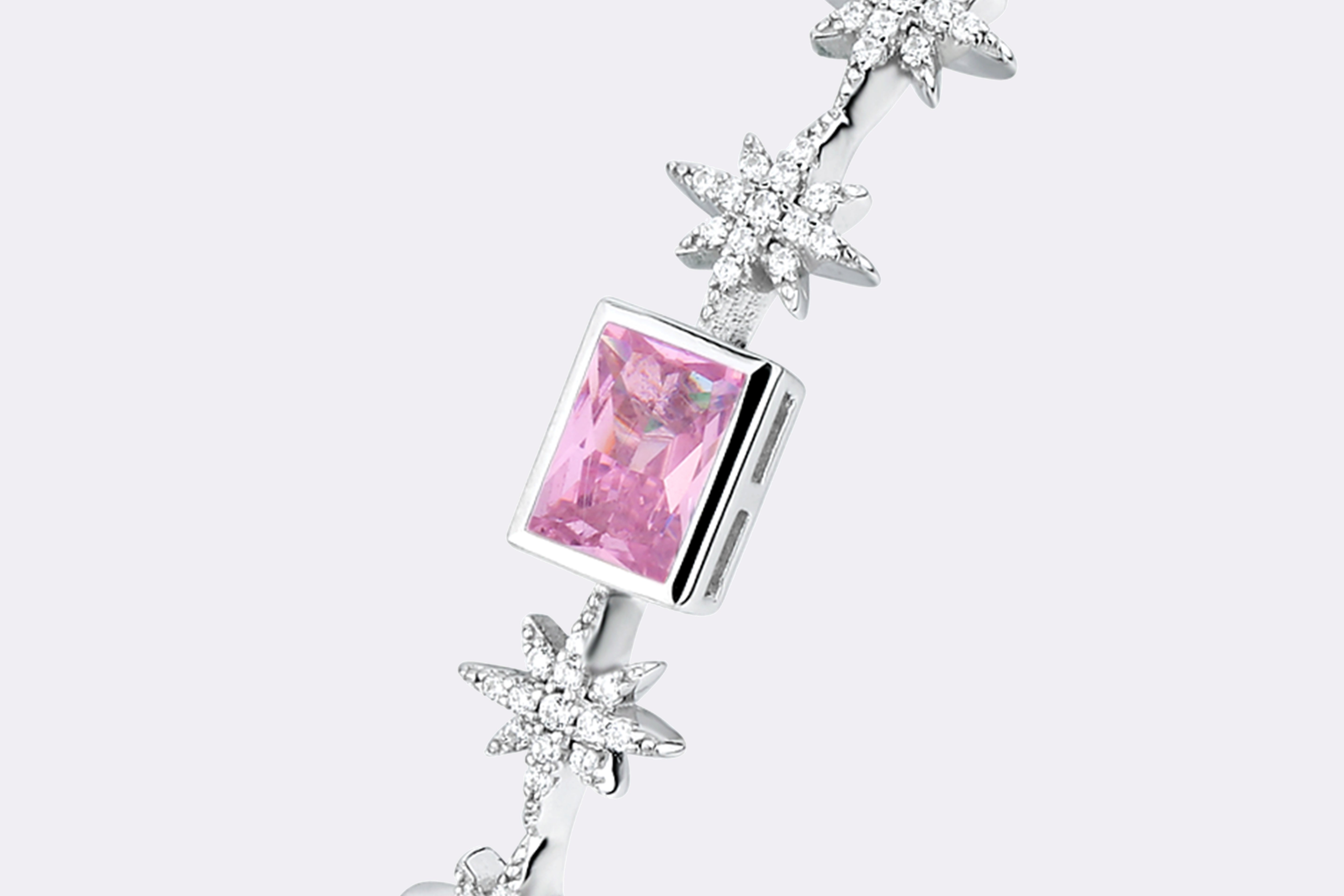 Charm: Pink Diamond Bracelet