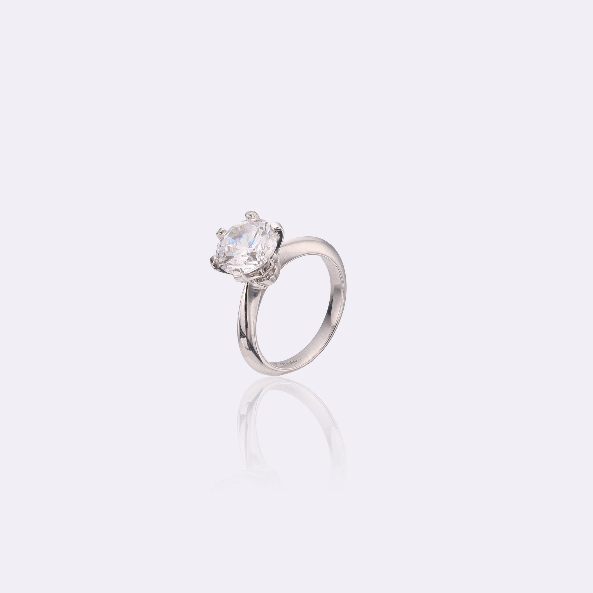 Eternal Brilliance 6-prong Solitaire Lab-Grown Diamond Ring 