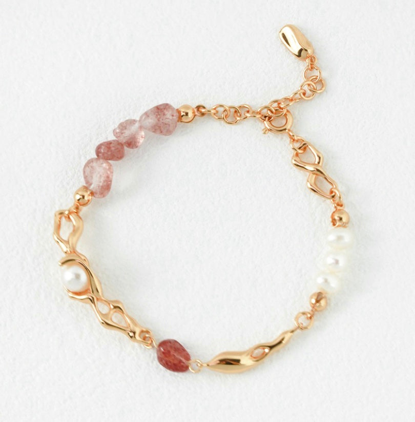 Chakra: Crystal, Pearl and Silver Bracelet