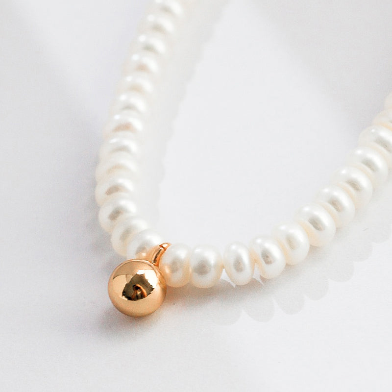 Timeless Sterling Silver Pearl Necklace